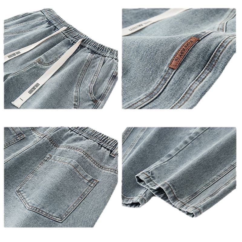 Demi-season loose straight jeans, casual trousers, loose straight fit, Spring/Fall 2024 model, American style 5