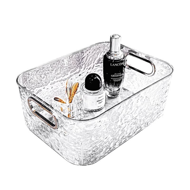 Desktop storage box Yayli transparent desk snack basket debris basket cosmetics skin care product box finishing box 5