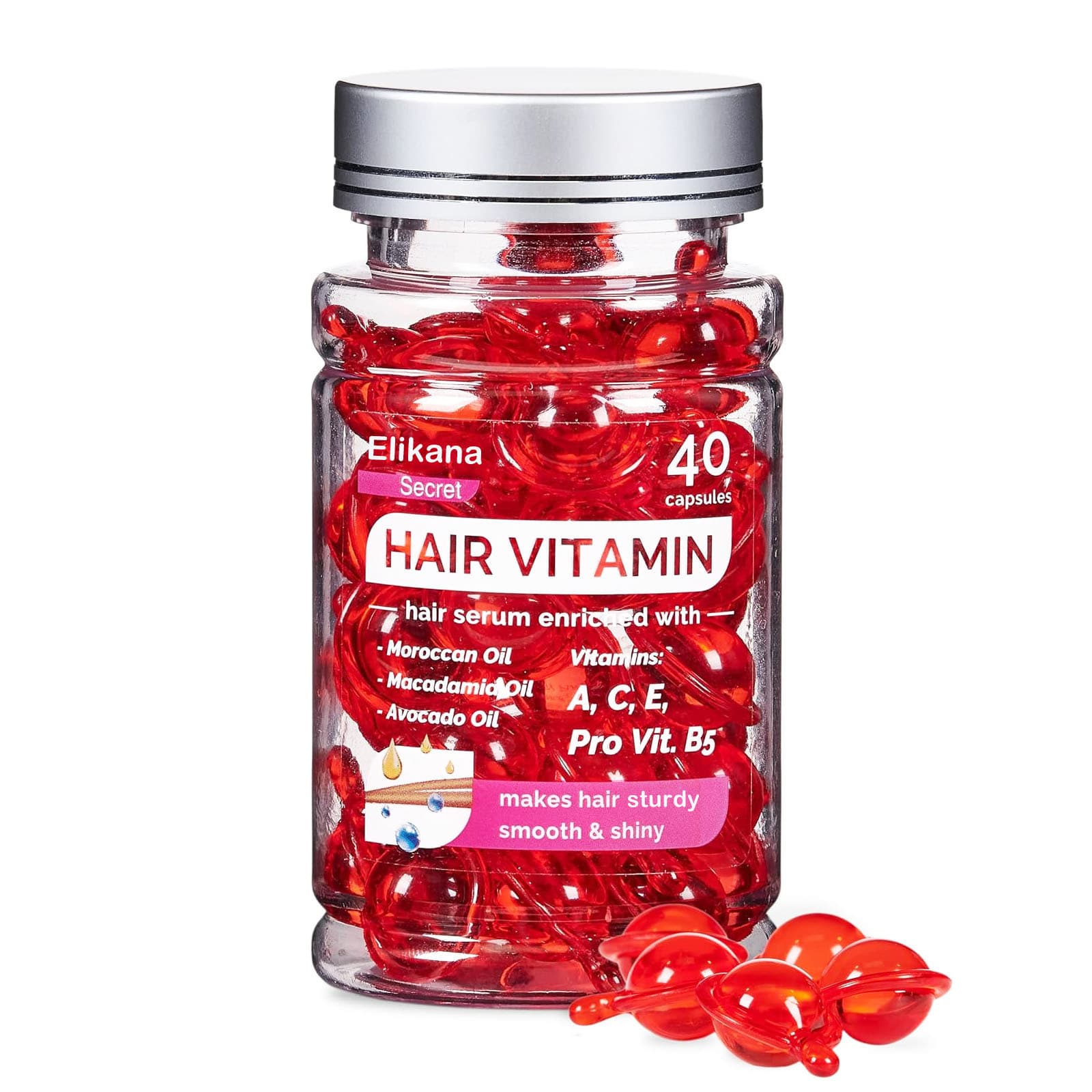 (Cross-border trading), (Wholesale), hair oil, capsule, non-washable revitalizing fruit oil 2