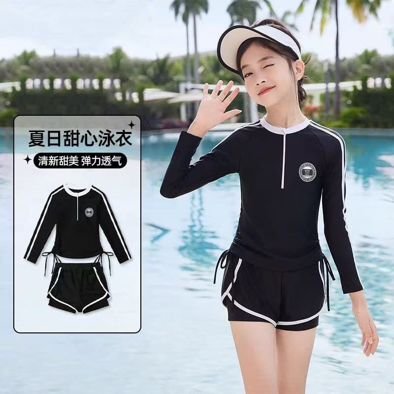 Children's split swimwear, overall for swimming for training, for teenagers 2