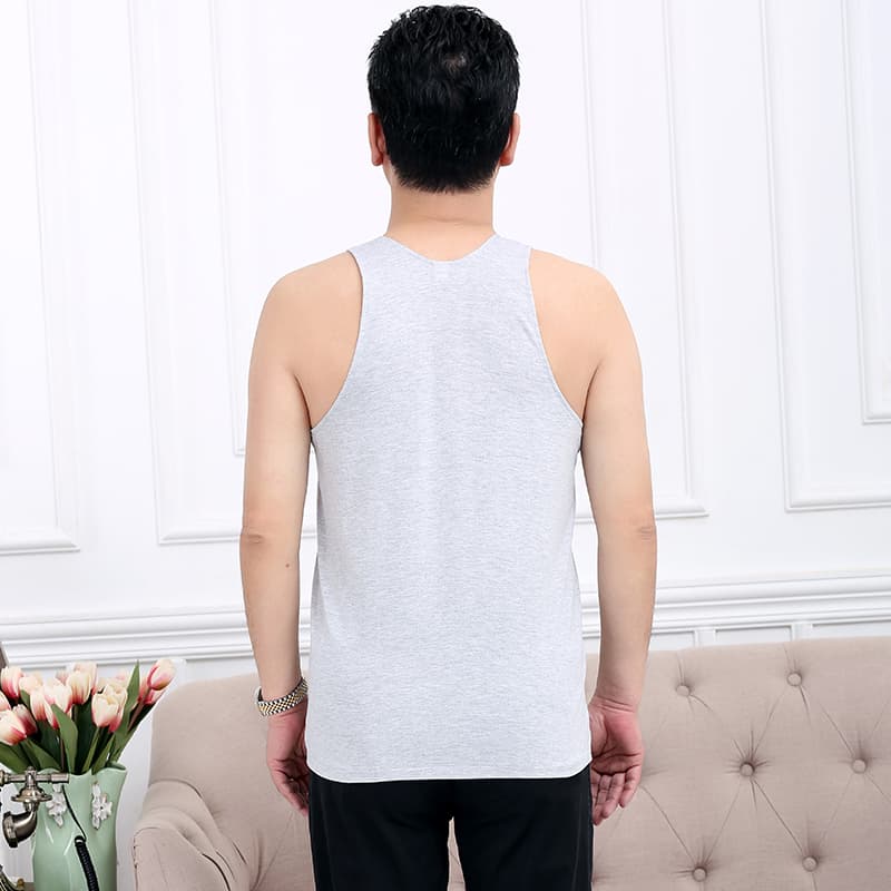 Cotton summer T-shirt, underwear sleevless, for middle age 2