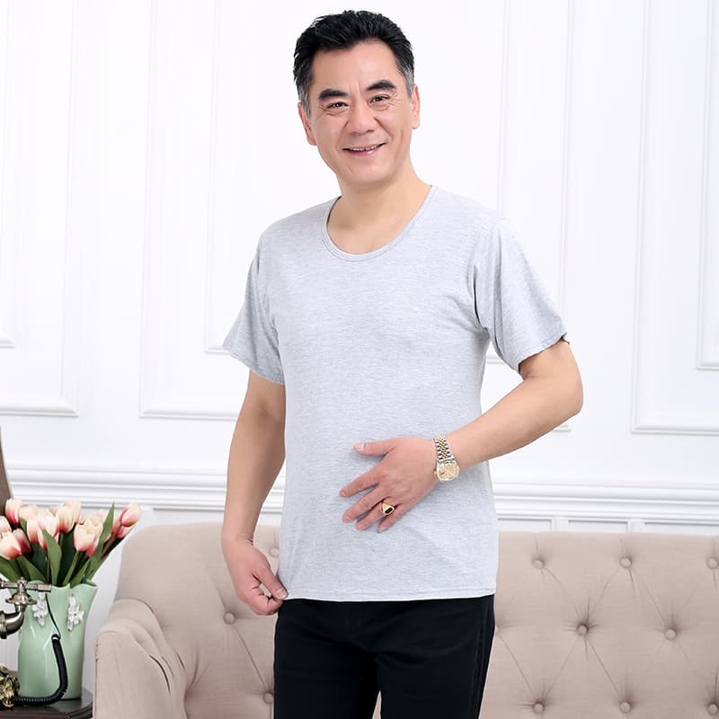 Cotton summer T-shirt, underwear sleevless, for middle age 3