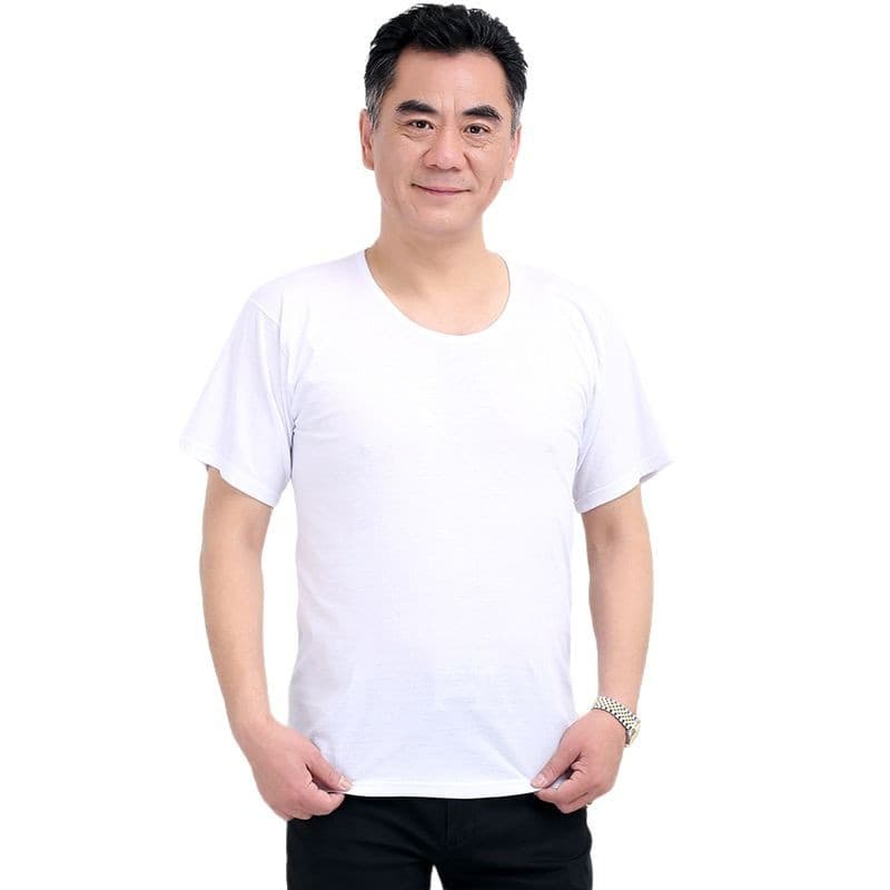 Cotton summer T-shirt, underwear sleevless, for middle age 4