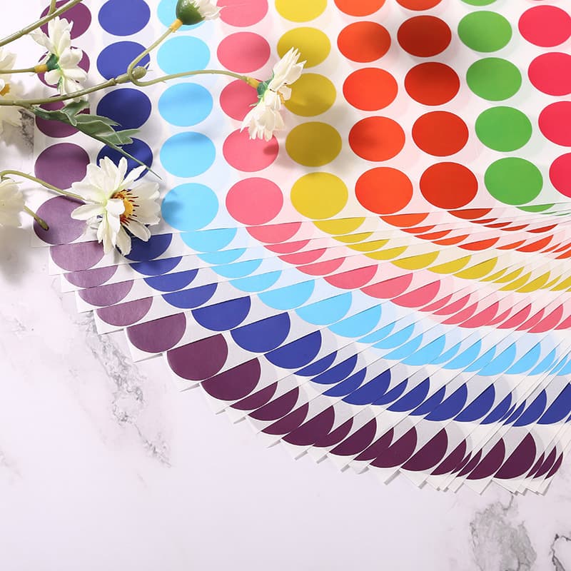 Cross-border color coded label dot stickers Amazon self-adhesive label color dot stickers, office 3