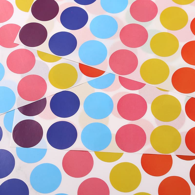 Cross-border color coded label dot stickers Amazon self-adhesive label color dot stickers, office 4