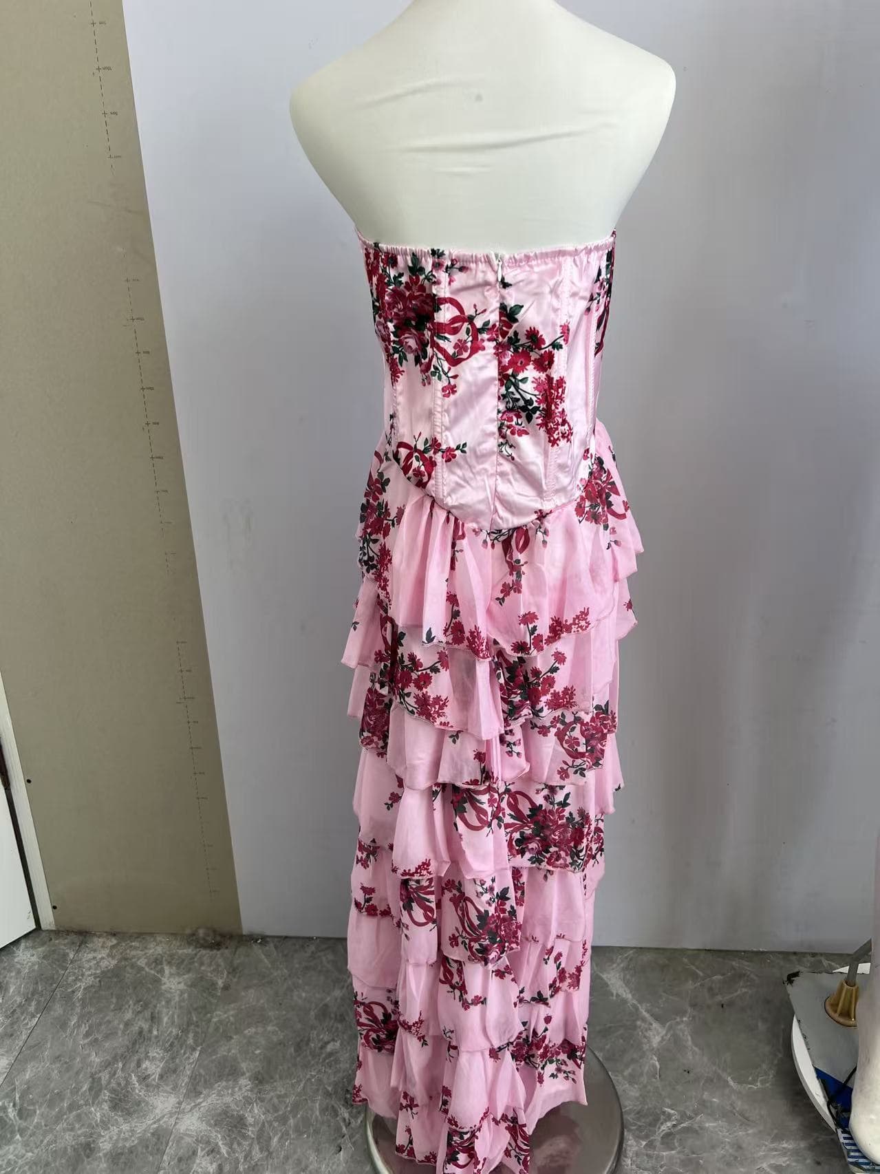 (Cross-border trading), sexy tube top, long evening dress, elegant rostometer, summer skirt, European style, slim fit, high-quality style, graduation party 3