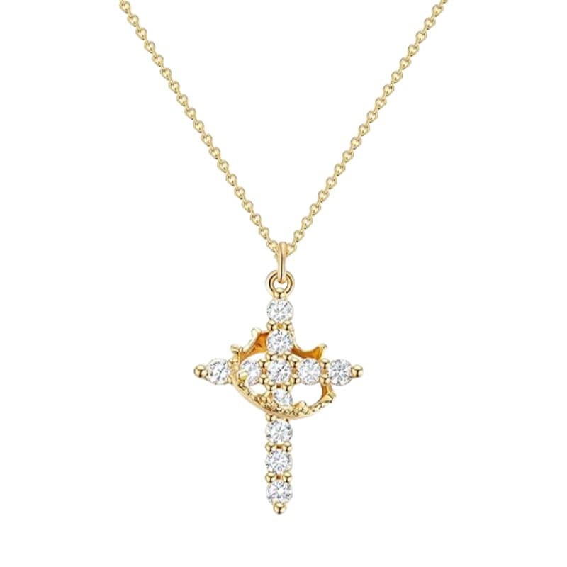 (Cross-border trading), necklace, chain, diamond pendant, 14 carat 2