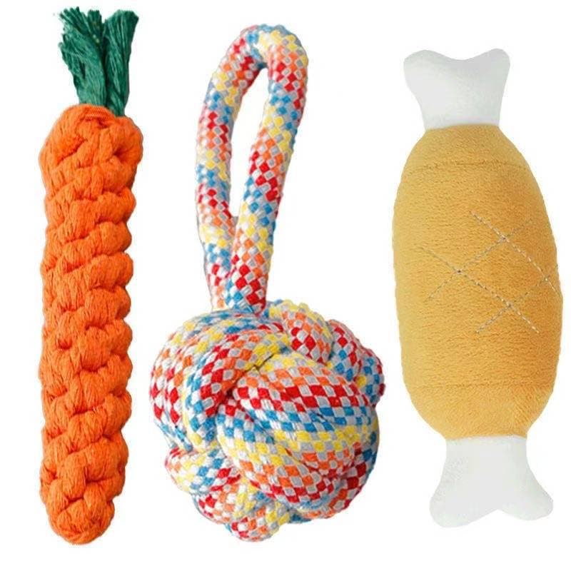 Toy, woven frisbee, set, pet 2