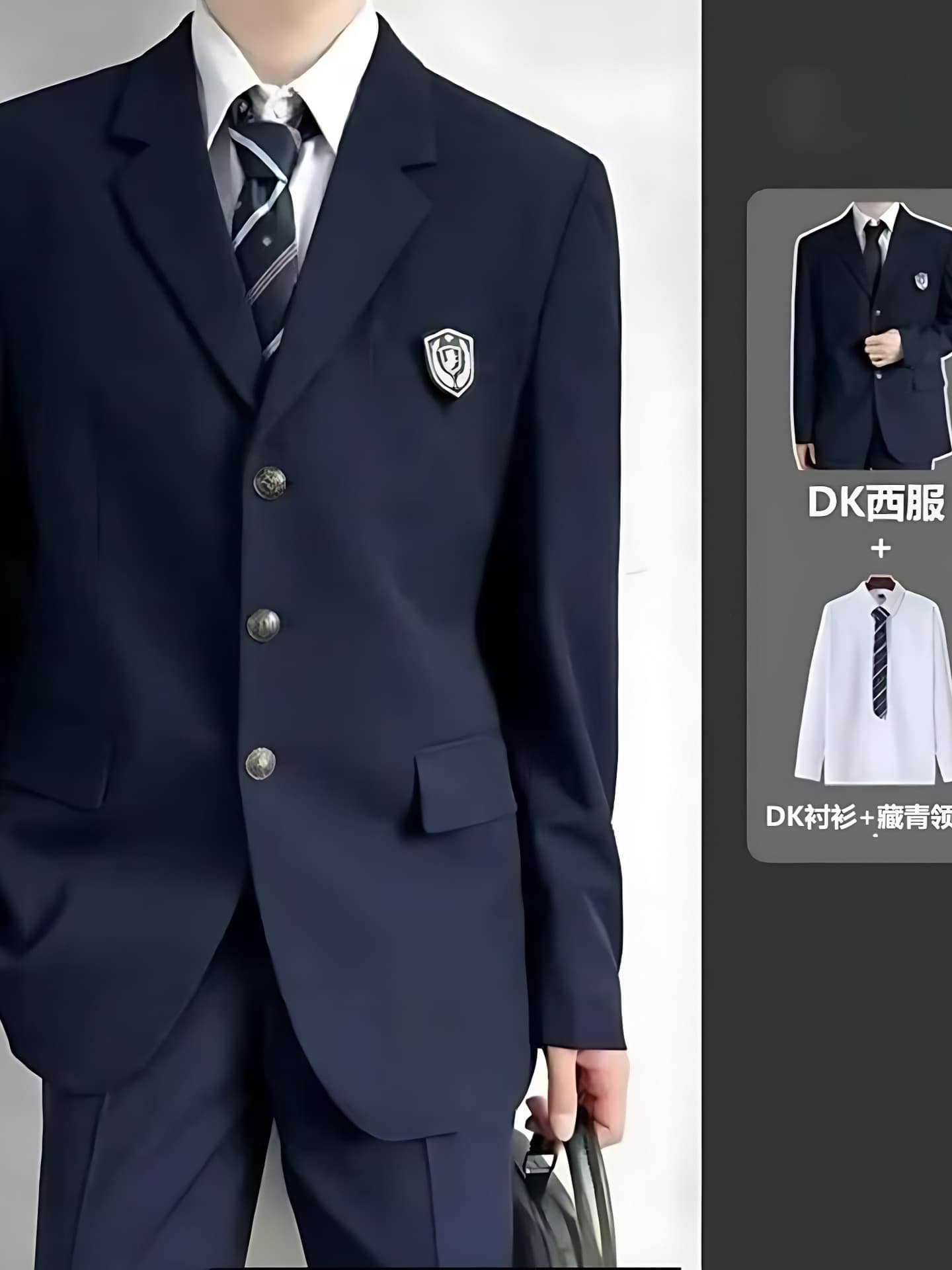 Japanese uniform, suit, casual jacket, dress for students, set, high-quality style, cosplay 2