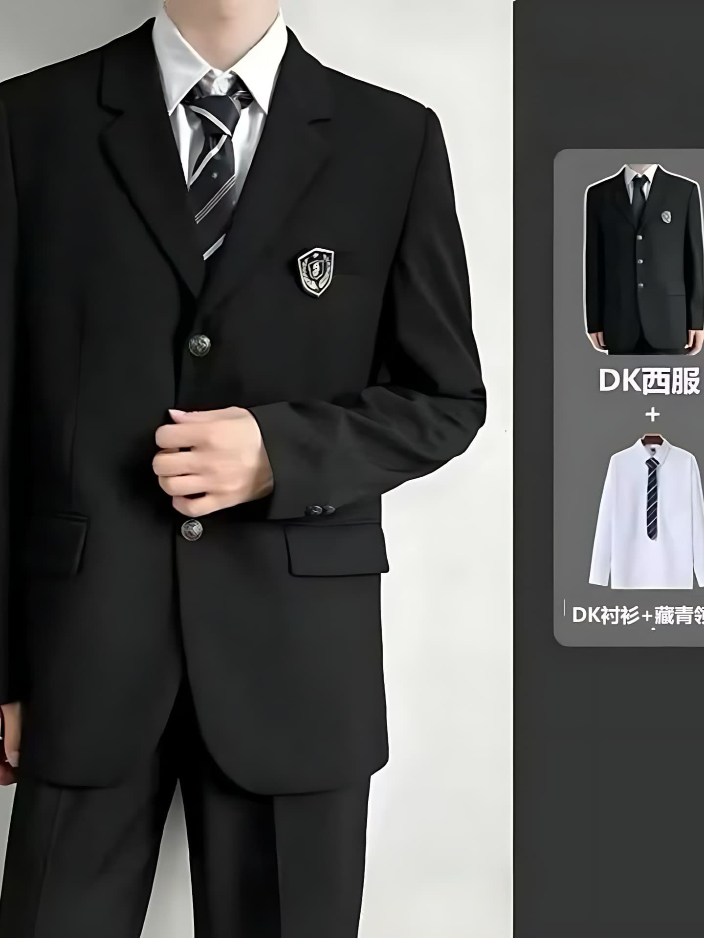 Japanese uniform, suit, casual jacket, dress for students, set, high-quality style, cosplay 3