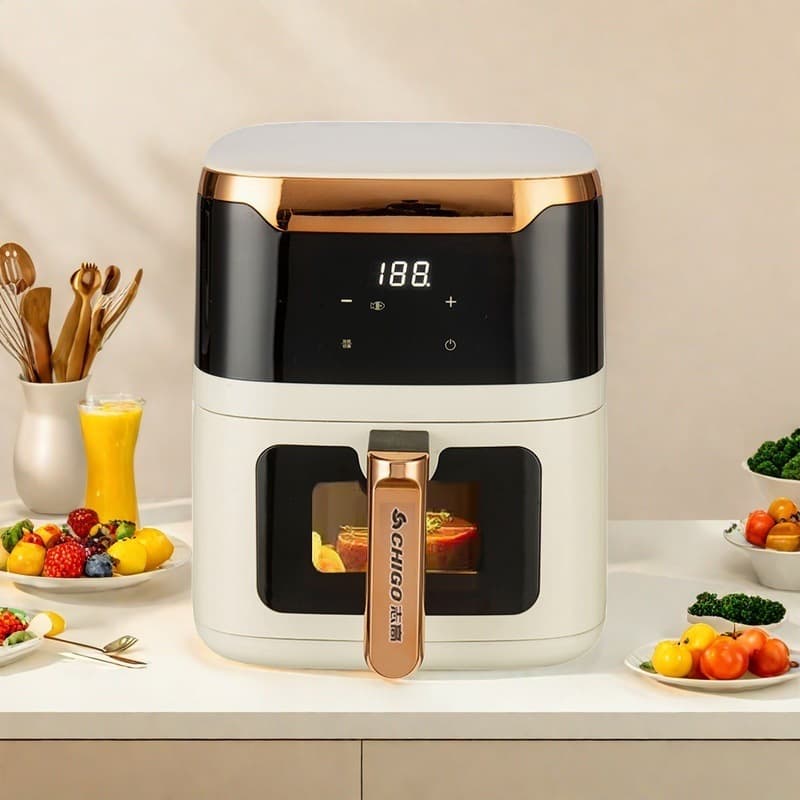 Home smart large capacity non-stick inner liner electric fryer safe anti-scalding handle good and easy to clean air fryer