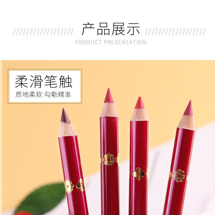 Lip Pencil & Lipstick - Waterproof Matte Makeup Primer, Long-Lasting 3