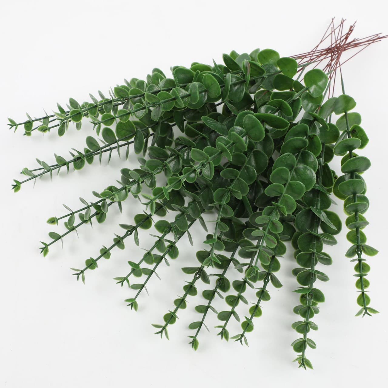 Cross-border single branch Eucalyptus leaf artificial eucalyptus leaf simulated green wedding decoration home decoration flower arrangement money leaf 4