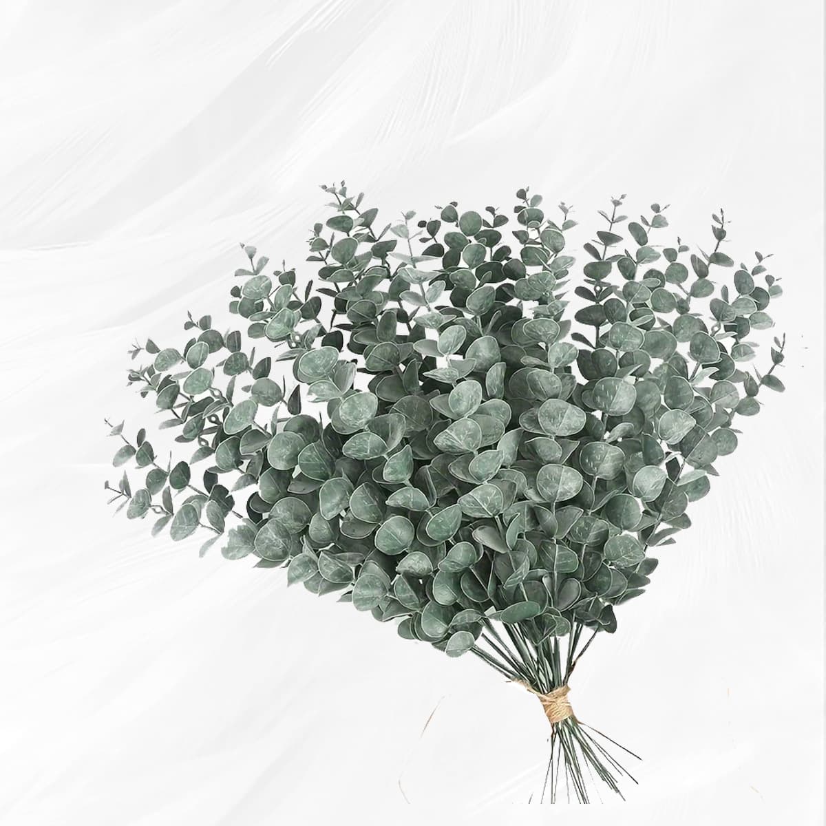 Cross-border single branch Eucalyptus leaf artificial eucalyptus leaf simulated green wedding decoration home decoration flower arrangement money leaf