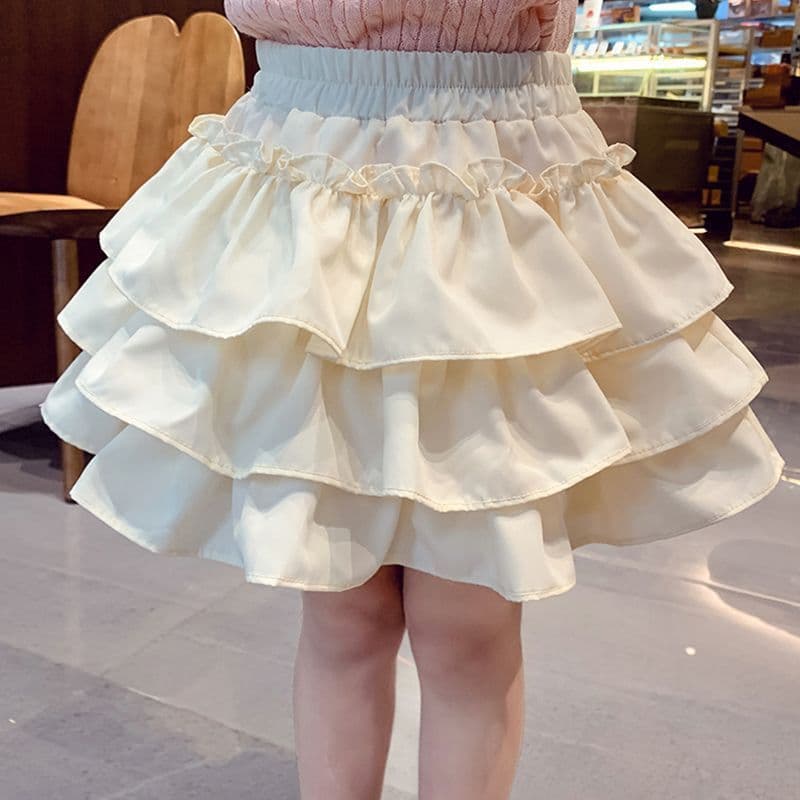 Children's summer white skirt, small princess costume, 5 years, tutu skirt 4