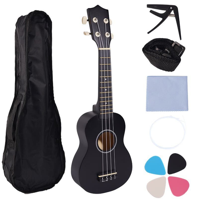 Ukulele with a score, guitar for beginners, handheld musical instruments, 21 inch 2
