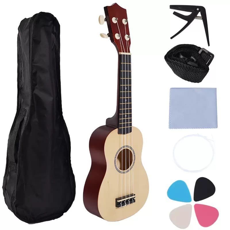 Ukulele with a score, guitar for beginners, handheld musical instruments, 21 inch 3