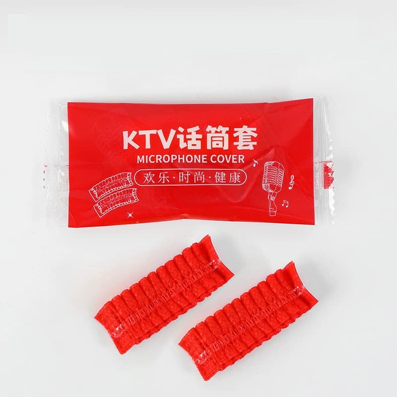 Microphone, disposable protective cover, pack non-woven cloth, dust cover, protective case, for karaoke bars 4