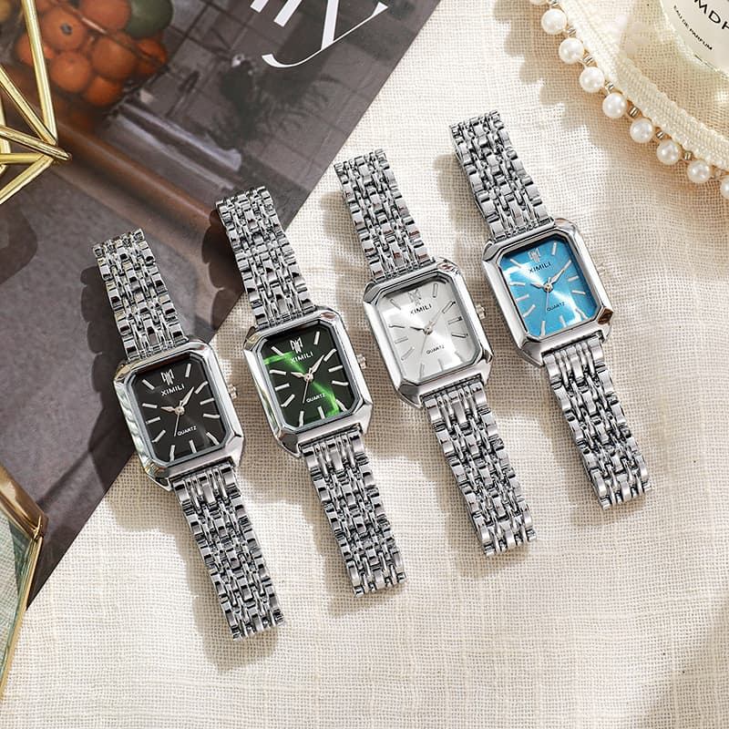 (Cross-border trading), trend square swiss watch, gold watch, women's watch, steel belt, new collection, (Physicals) 4