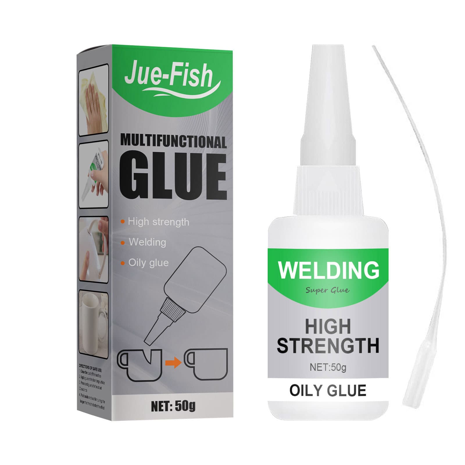 Jue-Fish Universal wooden glass transparent quick dry waterproof glue 5