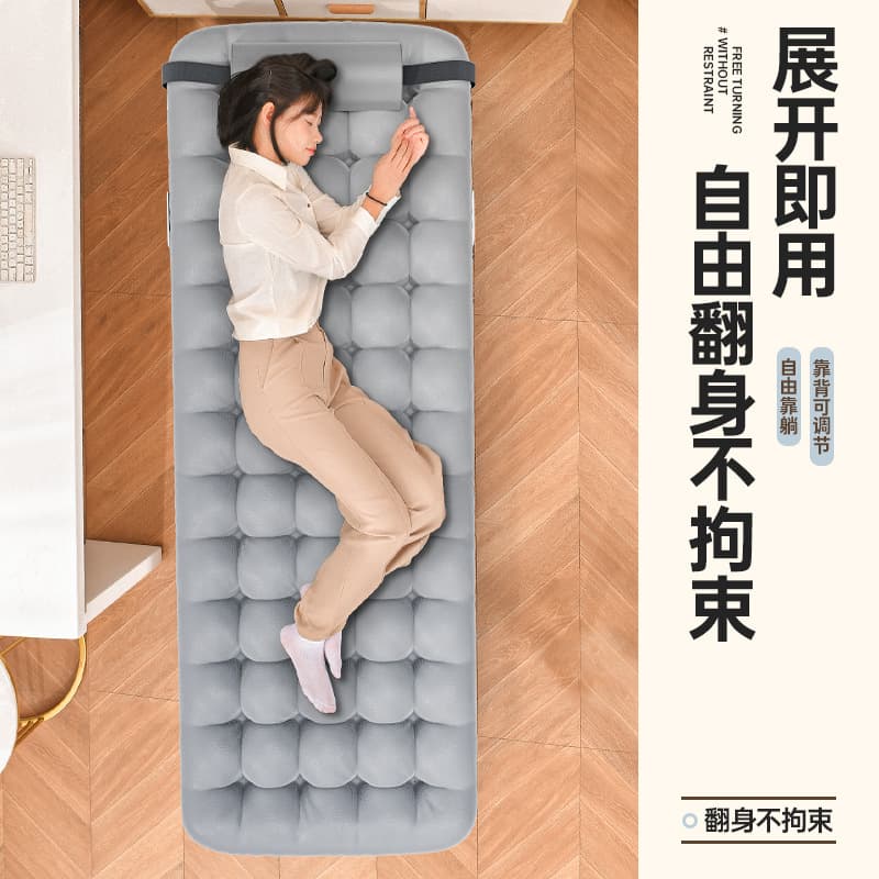 Outdoor leisure multi-function folding bed office rest without installation can sit or lie down camp bed lunch chair bed 3