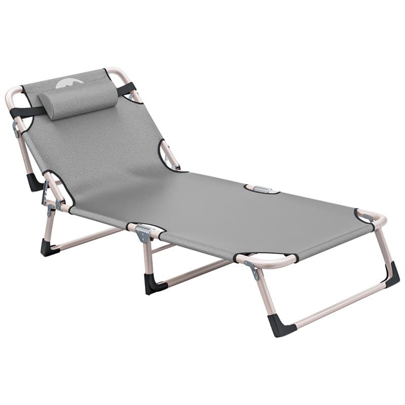 Outdoor leisure multi-function folding bed office rest without installation can sit or lie down camp bed lunch chair bed 5
