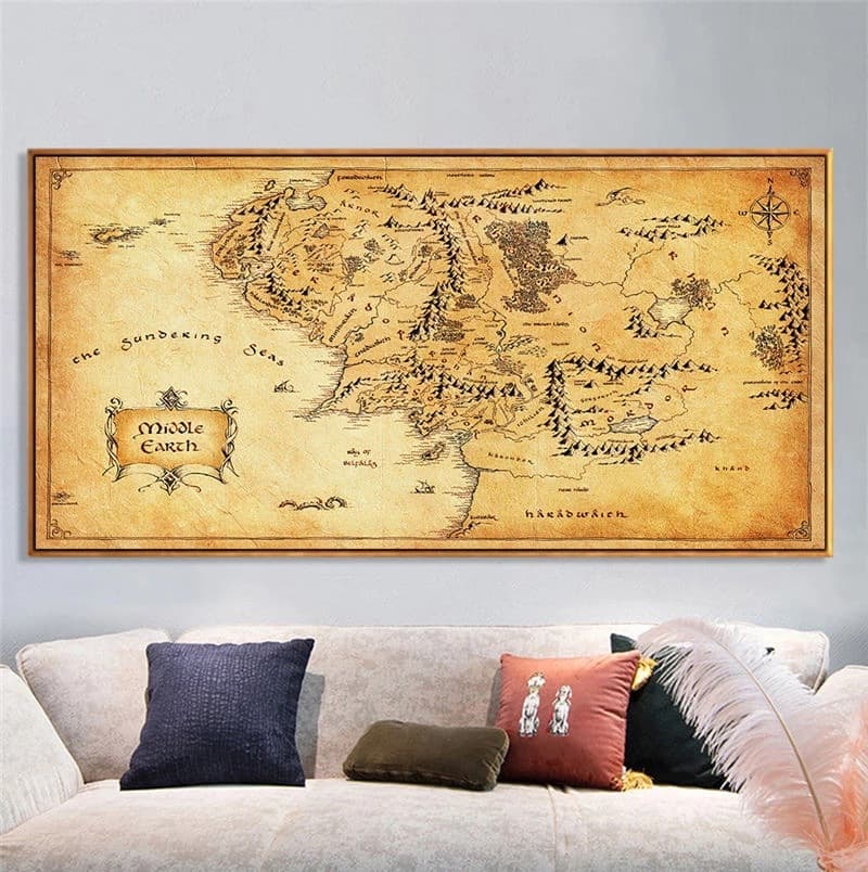 Retro card, wall modern poster for bedroom, style 2