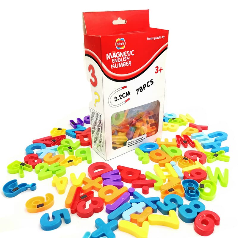 (Cross-border trading), high quality magnetic digital fridge magnet, early education, training, English letters 2