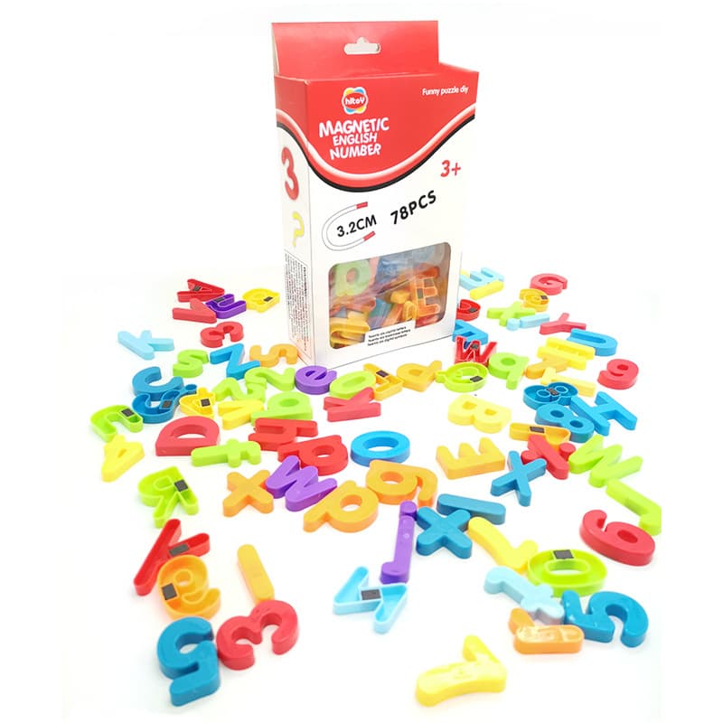 (Cross-border trading), high quality magnetic digital fridge magnet, early education, training, English letters 4