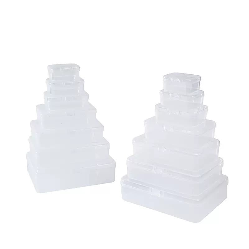 Rectangular transparent storage box, plastic accessory 5