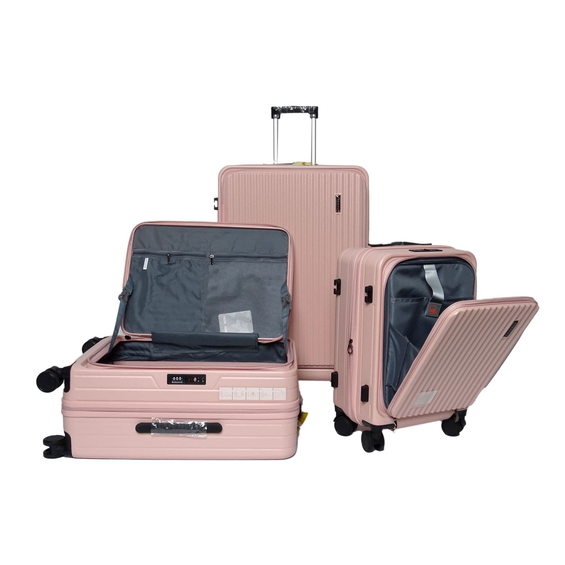 Universal suitcase on wheels, box, 24 inch, 20 inch 3