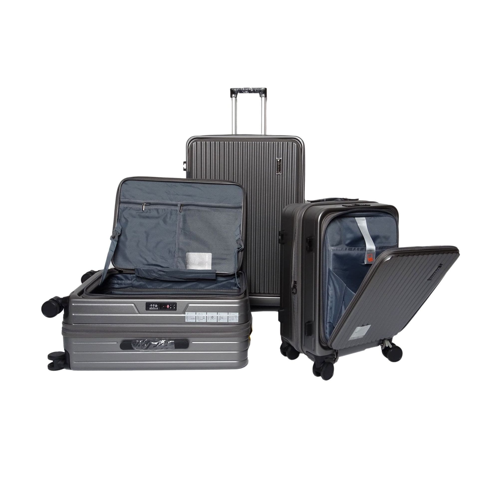 Universal suitcase on wheels, box, 24 inch, 20 inch 4