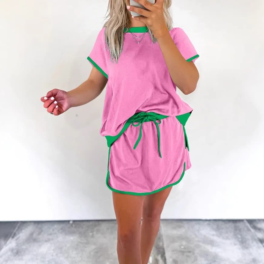 (Cross-border trading), summer T-shirt dress, skirt, trousers, European style, Amazon 3