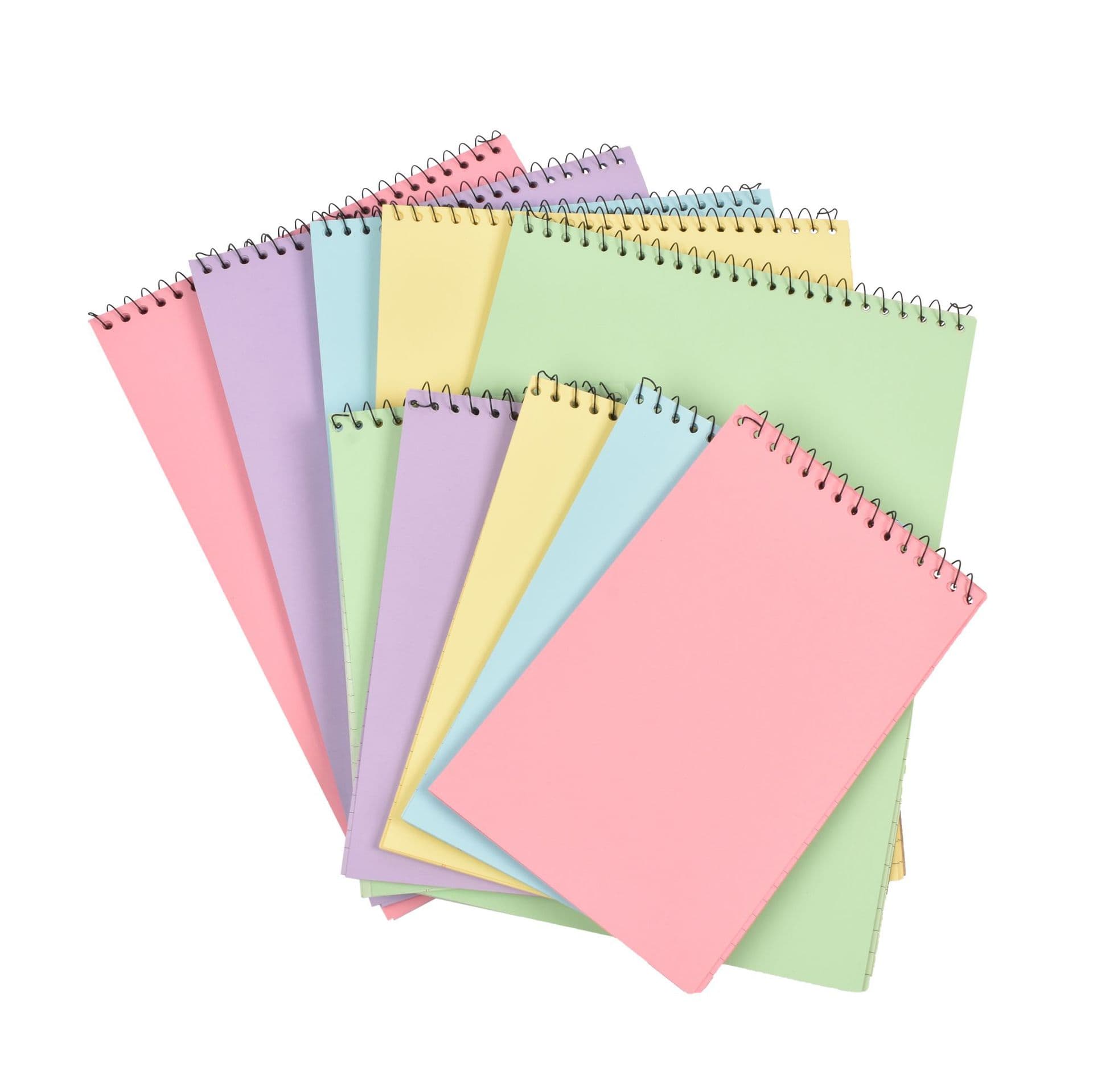 Simple cover colored paper a5a4 tearable coil book student office horizontal line notepad cross-border American version 5