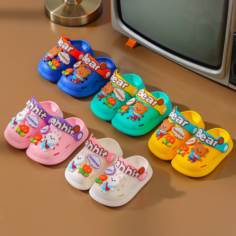 Children's cartoon non-slip Crocs-style slippers for boys for early age, Collection Year 2025, 2-6 years 3