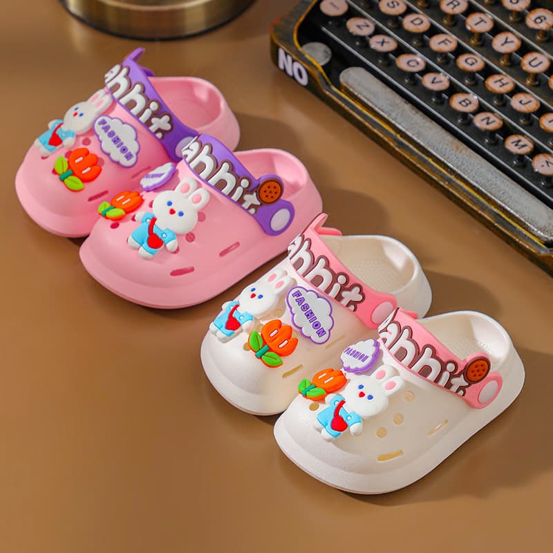 Children's cartoon non-slip Crocs-style slippers for boys for early age, Collection Year 2025, 2-6 years 4