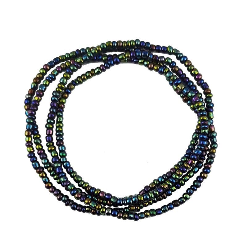 European and American beach chain bikini chains Sexy belly handmade rice bead waist chain Jewelry waist bead chains 5