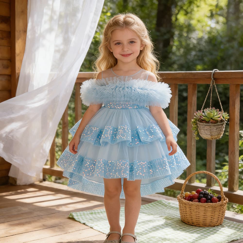 Small princess costume, children's evening dress, Amazon 2