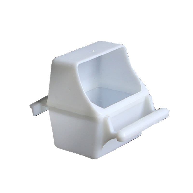 Bird cage accessories anti -dumping bird food cupwen tiger leather parrot box bird food box Plastic inside and outside the inside and outside of the plastics feeder 5