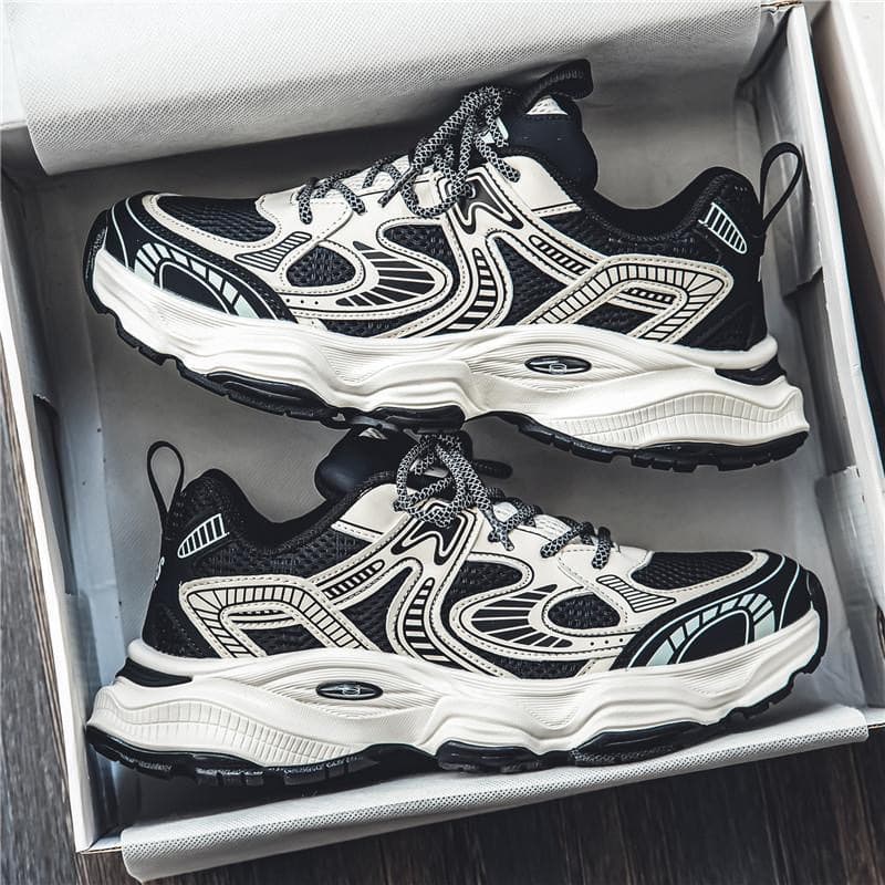 Breathable trend universal casual sneakers made of mesh platform, height increasing 3