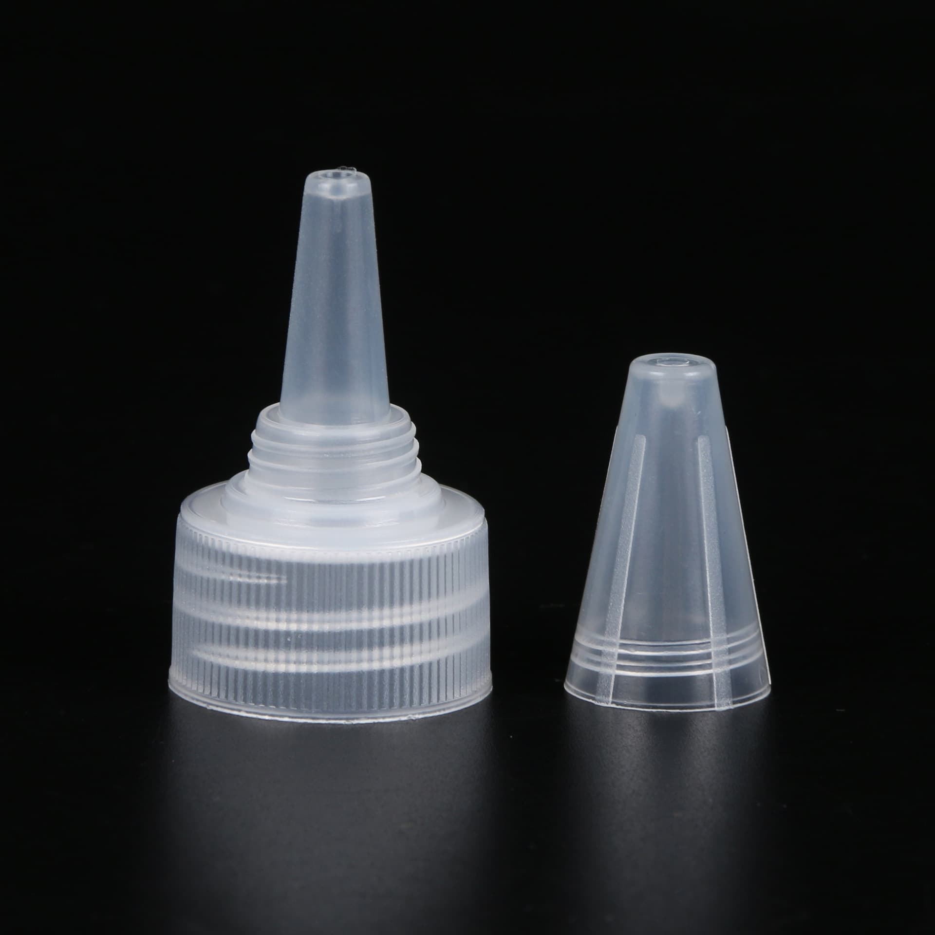 Wholesale 18 20 24 28 tooth tip cover pp plastic transparent white black electric ink dispensing cover 3