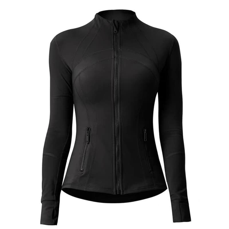 Sports quick dry jacket for gym, fitted long-sleeve, yoga clothing 5
