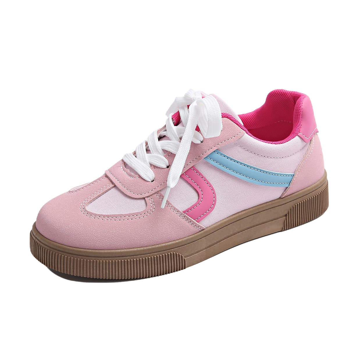 White sneakers flat, lightweight breathable universal GAT shoes, casual footwear for leisure, Collection Year 2026, simple and elegant design 5