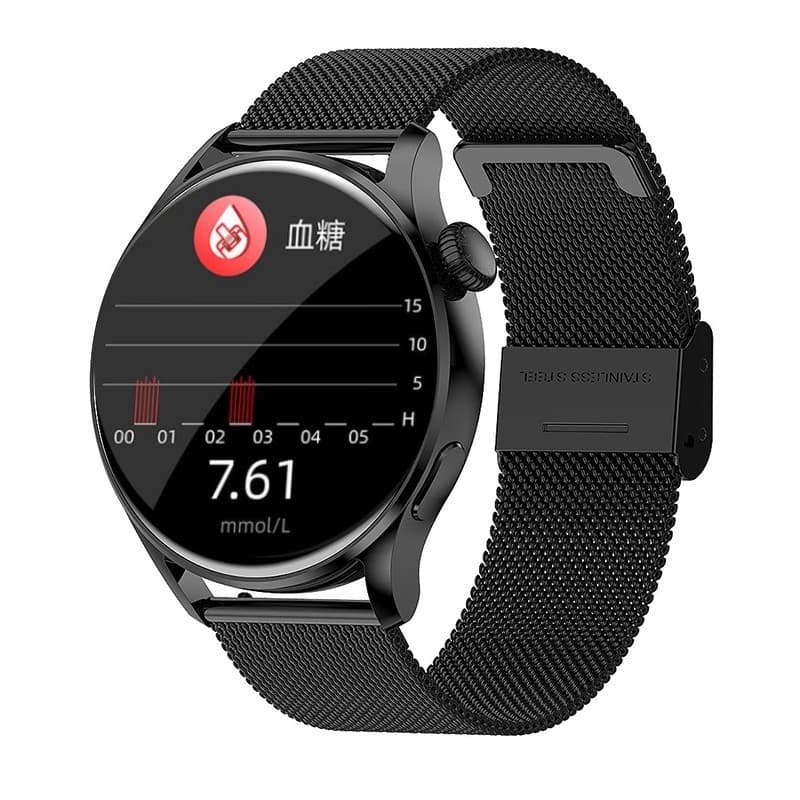 Free non -invasive blood glucose watch Intelligent monitoring blood pressure, heart rate Sleep, Health Sports Calling Banded Men and Women Common for men and women 5