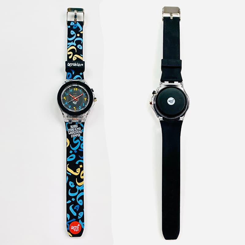 Children's watch, plastic Arabic quartz silicone cartoon dial 3