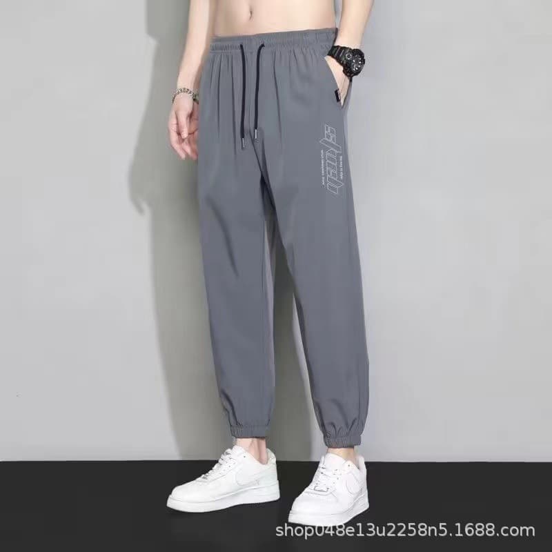 Silk summer thin quick dry trousers, oversize 2
