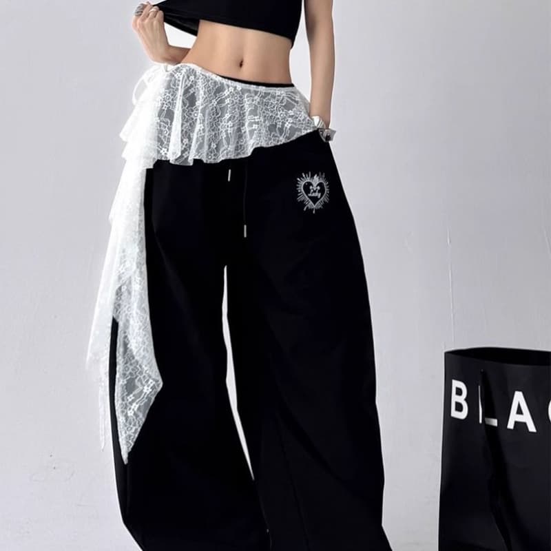 Curtain, spring skirt, mini-skirt, with embroidery, trend of season, elastic waist, A-line