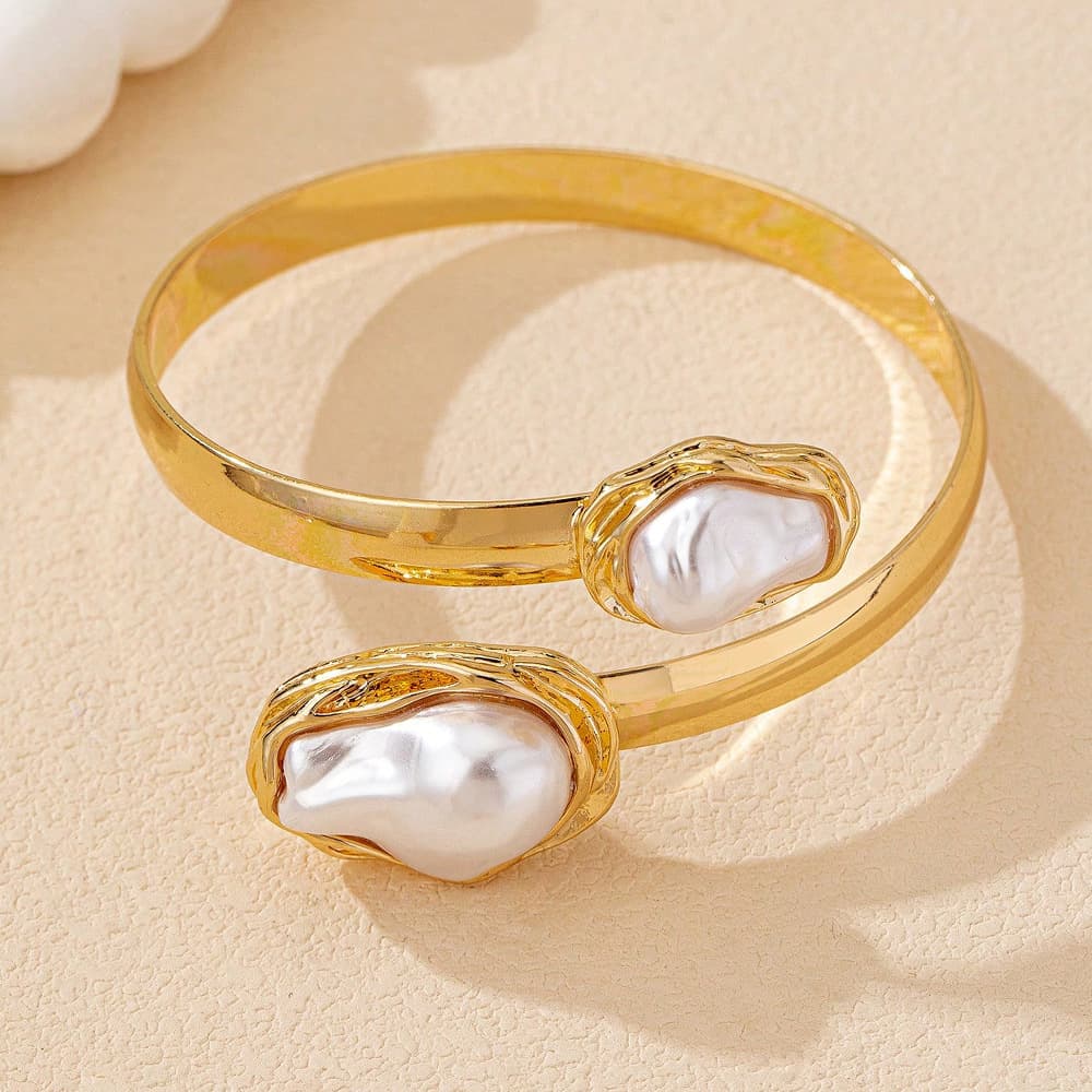 (Cross-border trading), retro ring pearl, fashionable design earrings, set, European style, 3 piece set 4