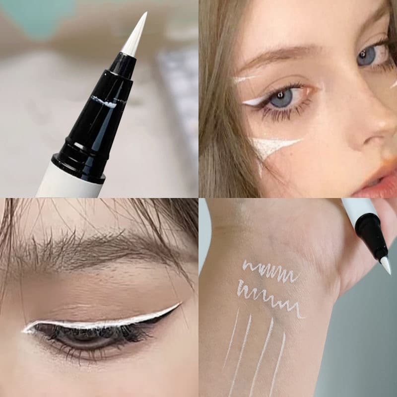White eye pencil, liner, comics for eyelashes, cosplay, long-term effect, no smudge 3