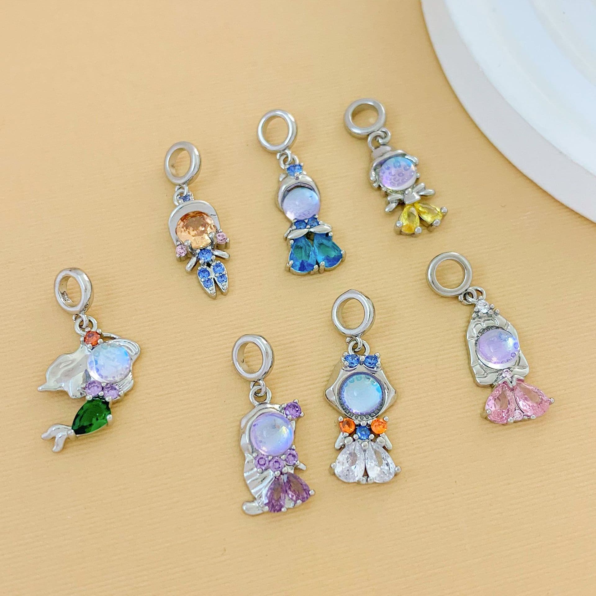 Cute pendant, fashionable sophisticated necklace, universal accessories, accessory, DIY, high-quality style, does not fade 2